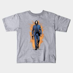 john wick - Comic book style Kids T-Shirt